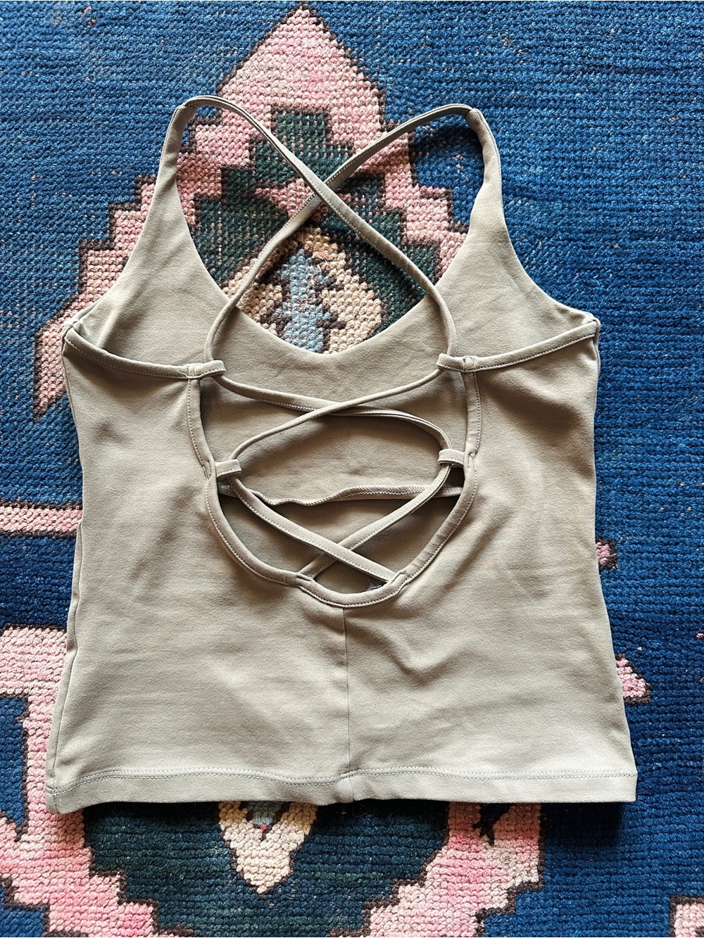 Women’s Olive Strappy Tank Top
